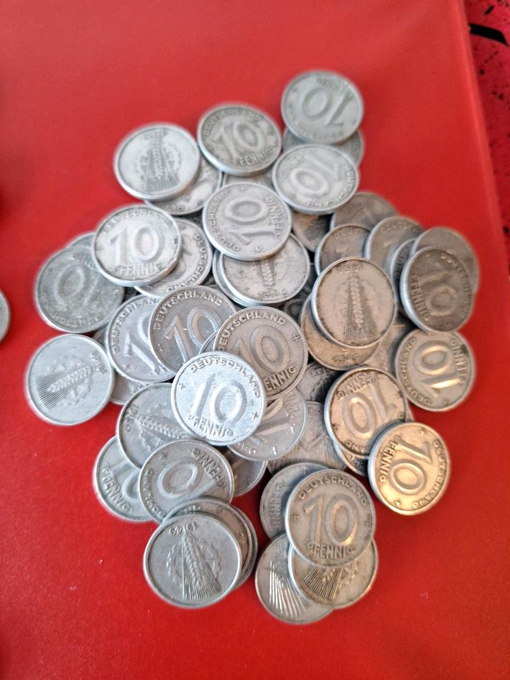 DDR Münzen 1948 bis 1953 1 bis 50 Pfennig in Bismark (Altmark)