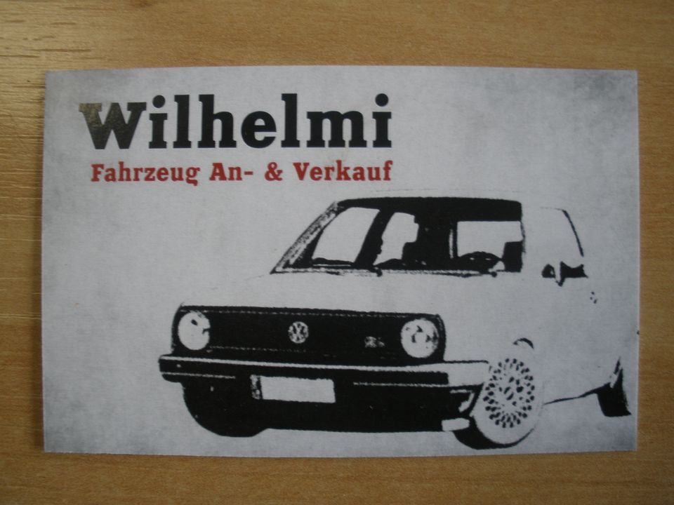 Wir haben ein VW Golf 1 Motor Kennbuchstabe GG 1,1L in Wischhafen