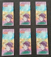 6 x 100 Bolivares Venezuela UNC Banknoten Geldscheine Essen - Steele Vorschau