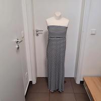 bandeau kleid maxikleid S blau weiß gestreift strandkleid Bayern - Freising Vorschau