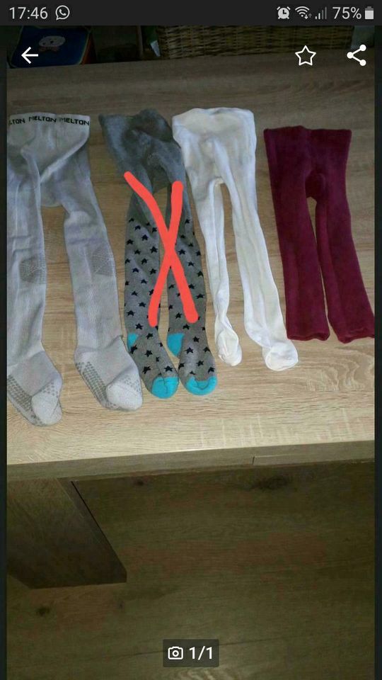 NEUE Strumpfhosen / Leggins Gr. 86/92 in Zeven