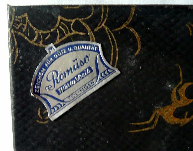 Vintage Romüso Kuchengabeln, im original- Aufbewahrungskarton in Niederfischbach