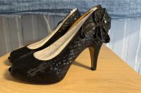 Clarks High Heels Pailetten schwarz Niedersachsen - Rodenberg Vorschau