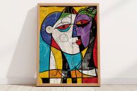 Pablo Picasso Stil Love Musik Poster Kunstdruck 30x40, NEU Berlin - Wilmersdorf Vorschau