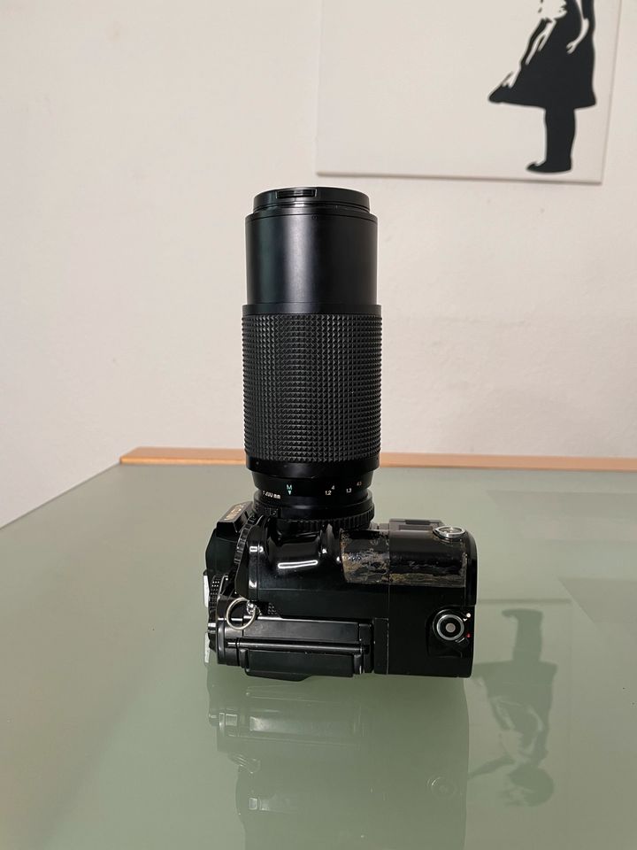 Spiegelreflexkamera Minolta x700 mit Objektiv & Motor Drive 1 in Lörrach
