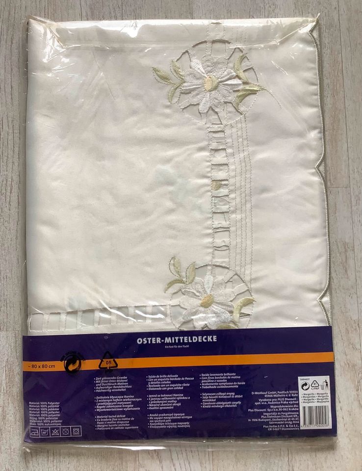 Bestickte Blumen-Tisch-/Mitteldecke 80 x 80 cm in Hessen - Hofheim am  Taunus | Heimtextilien gebraucht kaufen | eBay Kleinanzeigen ist jetzt  Kleinanzeigen