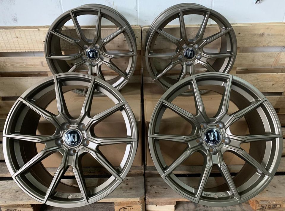 für BMW 1er F40 Styling 2er Active Gran Tourer X1 UKL 19 Zoll V1 Wheels V1 5/112 5x112 Felgen Bronze Mini Clubman UKL Countryman Mercedes CLA 117  212 213 207 220 C Klasse AMG W204 W205 in Rodgau