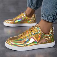 Goldene  Freizeit Sneaker Gr.44 Neu Sachsen-Anhalt - Magdeburg Vorschau