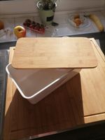Kesper Brotbox - Kunststoff weiß, Bambus Deckel incl Versand Kreis Pinneberg - Wedel Vorschau