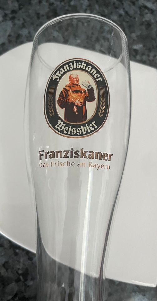 FRANZISKANER Weizenglas Weissbiergläser Glasuntersetzer in Merzig