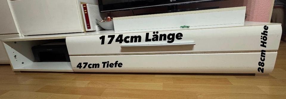 Wohnwand und Highboard 5teilig Hochglanz mit strasssteinchen in Braunschweig