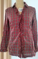 OPUS Bluse country style kariert mit Rüschen orange braun 40 L Baden-Württemberg - Heidelberg Vorschau