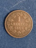 Münze 1 Kreuzer Baden von 1866 im sehr guten Zustand Bochum - Bochum-Mitte Vorschau
