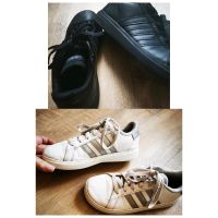 Set 2x Adidas Sneaker/Turnschuhe Gr 34, schwarz + weiß Brandenburg - Nauen Vorschau