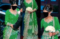 Indisches Brautkleid Set grün Hindi Lehenga Sari / Heena Abend Vahrenwald-List - List Vorschau