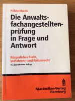 Buch - Anwaltsfachangestelltenprüfung Pöhler/Burda - BGB Anwalt Rheinland-Pfalz - Köwerich Vorschau