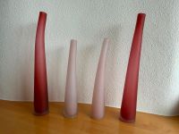 Design-Vasen, 4 Stück, für langstielige Blumen, rosa und rötlich Münster (Westfalen) - Gievenbeck Vorschau