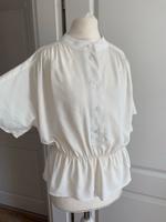 H&M Gr S Bluse croped schön Volant Creme schick Boho Hessen - Hünstetten Vorschau
