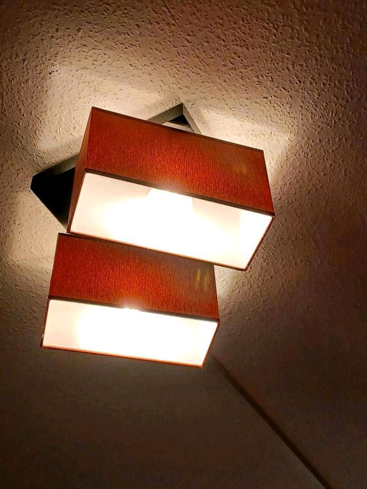 Deckenlampe Leuchte Lampe Deckenlruchte rot schwarz alfalux in Neubrandenburg