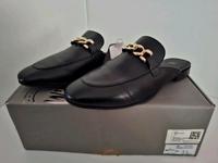 H&M Loafer Slipper 41 Leder schwarz Schnale gold Berlin - Wilmersdorf Vorschau