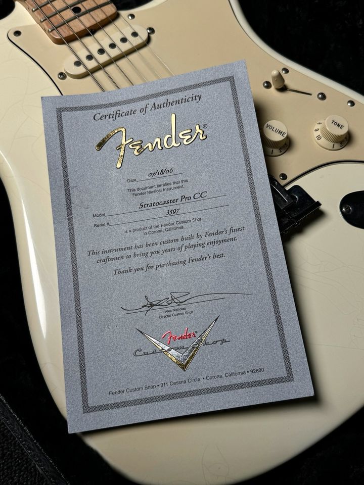 2006 Fender Custom Shop Strat Pro Closet Classic Arctic White in Kiefersfelden
