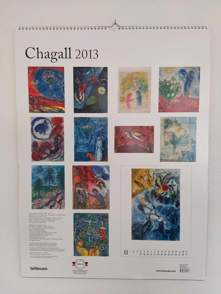 2 Kunstkalender Chagall+ Van Gogh in Schwedeneck