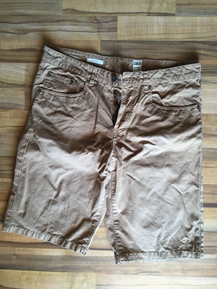 ESPRIT Men Bermuda Shorts blau / beige Hosen Gr 31 in Lahnstein