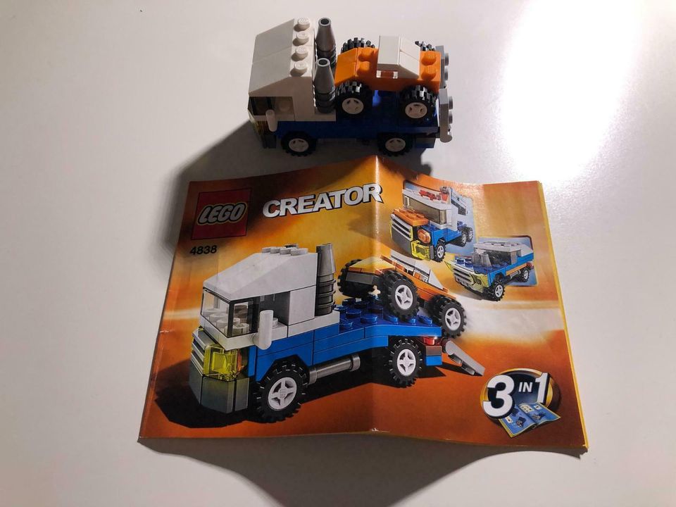 LEGO Creator Set 4838 Lastwagen mit Auto in Hammoor