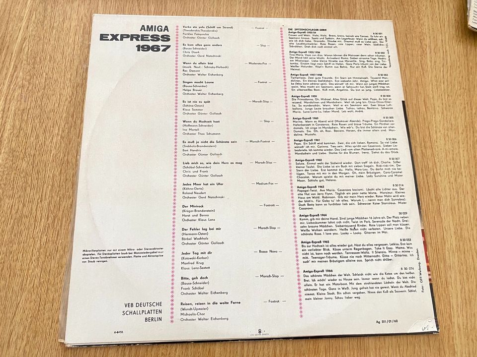 Amiga Express 1953/54 und 1967 Vinyl in Leipzig