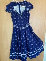 Rockabilly Kleid blau-weiß Voodoo Vixen Brandenburg - Großräschen Vorschau