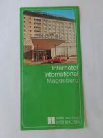 Prospekt Interhotel " International " Magdeburg , DDR Sachsen - Bad Muskau Vorschau