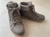 Remonte Schnür Stiefel Stiefelette Boots 38 grau Leder Schurwolle Bayern - Ansbach Vorschau