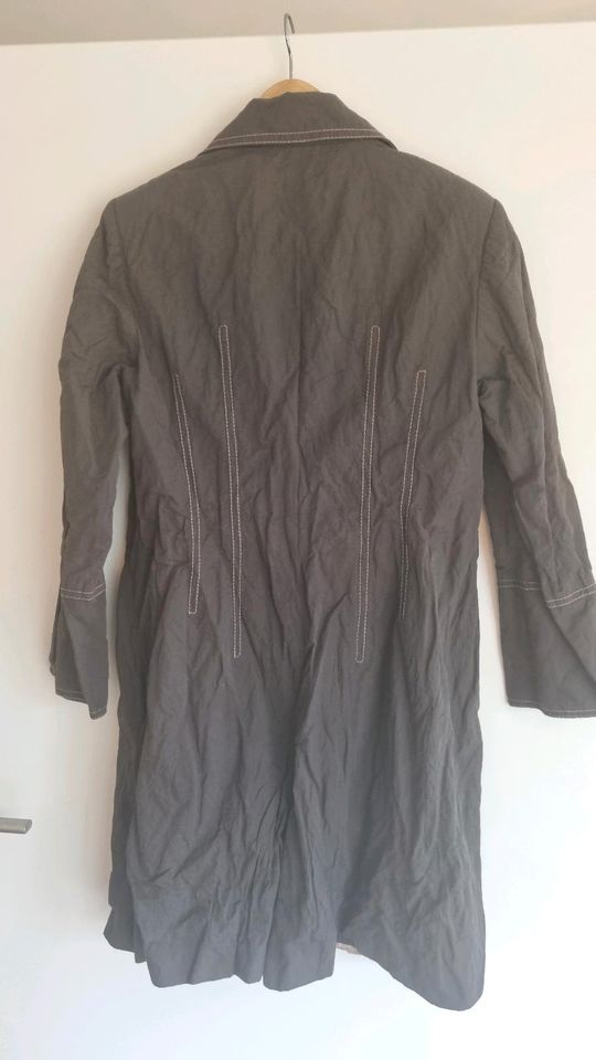 Mantel Trenchcoat von Zucchero Braun Gr. 44 Metall-Faser in Schermbeck