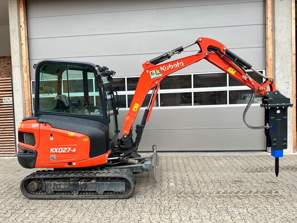 Minibagger mit Hydraulikhammer, Specht, Abbruchhammer, mieten in Abensberg