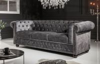 2x Chesterfield Sofa Couch samt grau Bonn - Beuel Vorschau