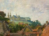 ÖLGEMÄLDE BLICK ÜBER DÄCHER BAMBERG GEMÄLDE ALFRED NICKISCH (1872-1948) attr. - Versand kostenlos - Wir sind für Sie da lokal in 86830 Schwabmünchen oder online ARTHOME24 Bayern - Schwabmünchen Vorschau