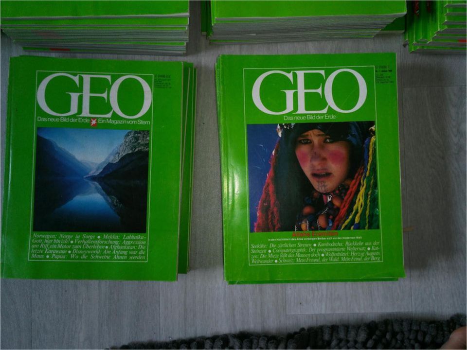 Geo Magazine Hefte 1-12 Jahre Sammlung Jahrgang Zeitschrift 77-86 in Kreuzwertheim