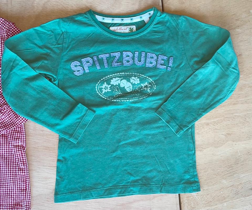 SET Trachtenhemd LA Shirt Adelheid Gr 104 neuwertig Edelweiß in Eppelborn