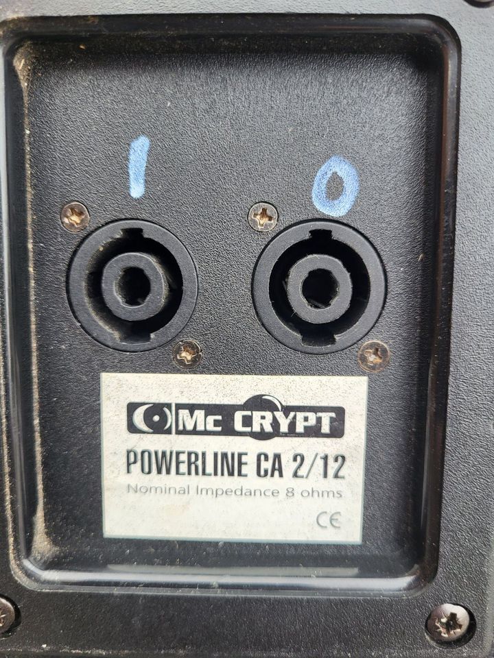 Mc CRYPT Powerline CA2/12  Bodenmonitor passiv in Schöneck