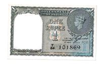 1 Rupee Banknote Britisch-Indien 1940 UNC RAR Hessen - Niedernhausen Vorschau