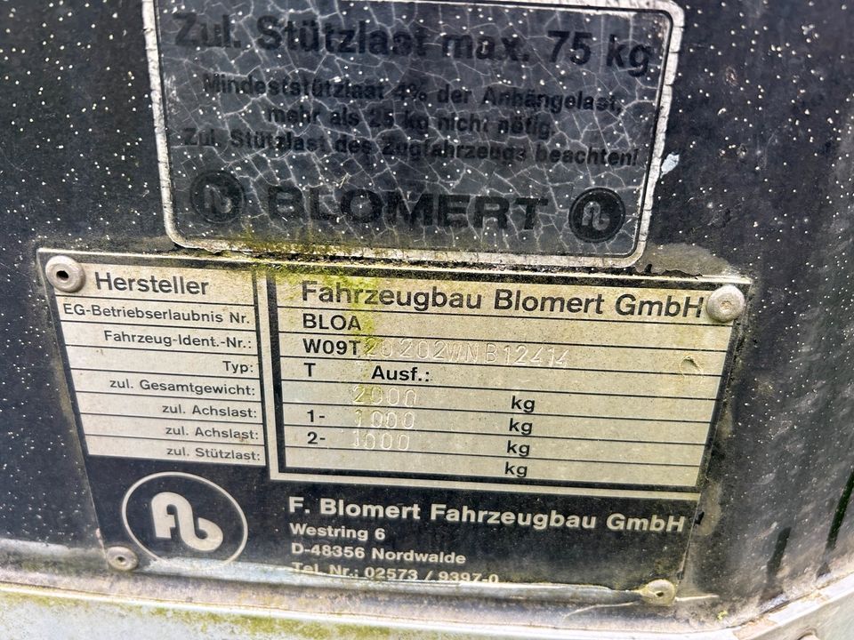 Pferdeanhänger von Blomert in Brodenbach