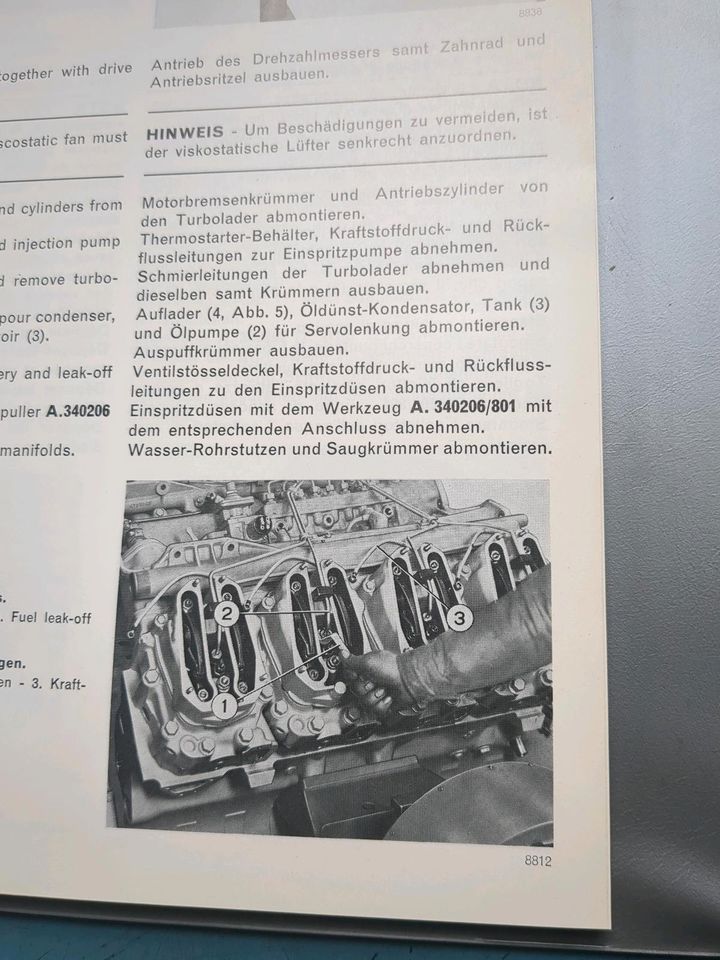 Magirus LKW Oldtimer Iveco Turbostar Werkstatt Handbuch Motor in Selters