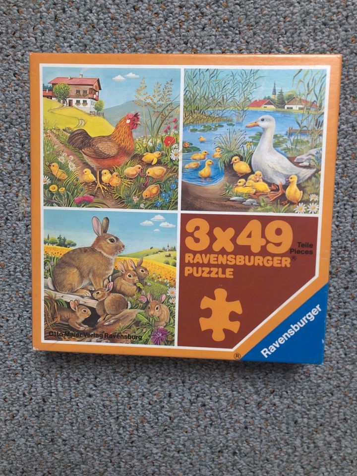 Puzzle 2 Stück a 3*49 Teile in Affalterbach  