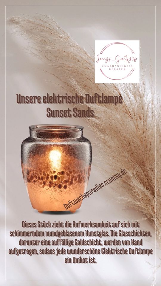 Scentsy Elektrische Duftlampen Sunset Sands in Quedlinburg