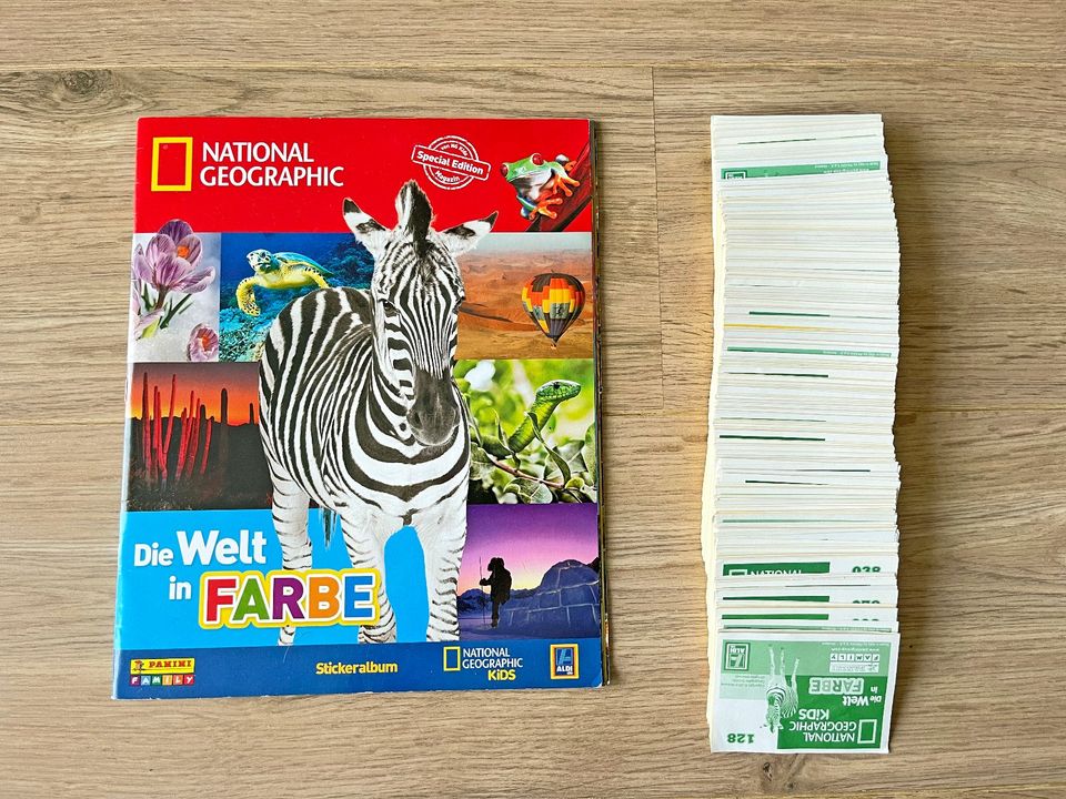 National Geographic - die Welt in Farbe & Sticker Aldi/ Panini in Erkelenz