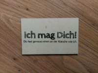 Holzpostkarte "Ich mag Dich!" Neu und unbenutzt Niedersachsen - Sande Vorschau