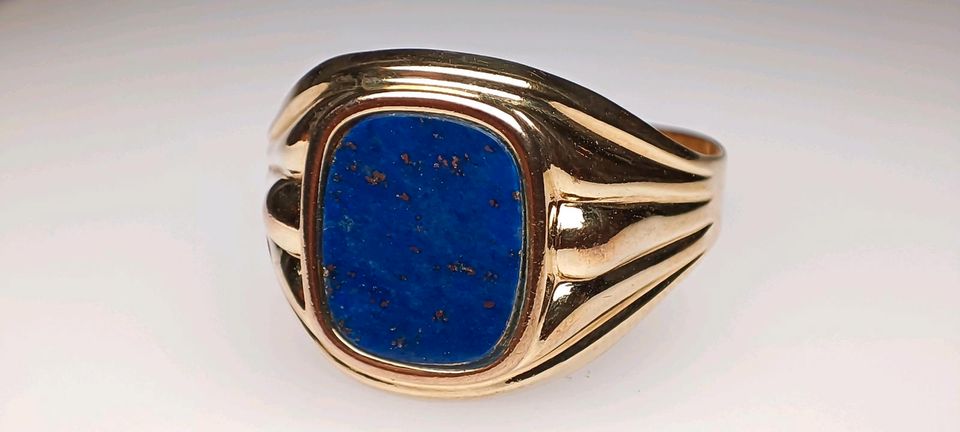 Vintage Herren Lapislazuli Ring 333 Gold 8 k 69 in Reinstorf