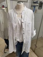 2Teiler Leinenbluse-Jacke u.Top in weiß Gr.40-42 Bayern - Friedberg Vorschau