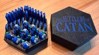 Siedler von Catan 3D Set Erweiterung Spielfiguren in Box blau NEU Niedersachsen - Wolfsburg Vorschau