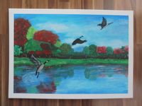 Acrylbild auf Leinwand / 70cm x 50cm Nordrhein-Westfalen - Versmold Vorschau